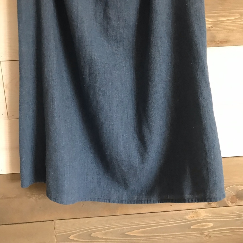 Madewell ⚜️ Blue Linen Rio Ruffled Top Dress - Picture 9 of 14